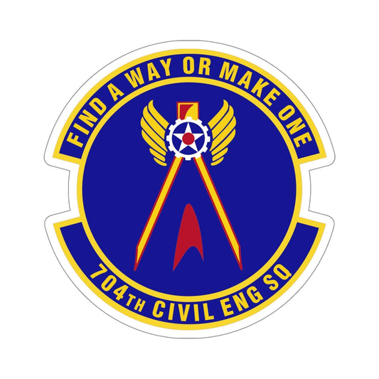 704th Civil Engineer Squadron (U.S. Air Force) STICKER Vinyl Die-Cut Decal-6 Inch-The Sticker Space