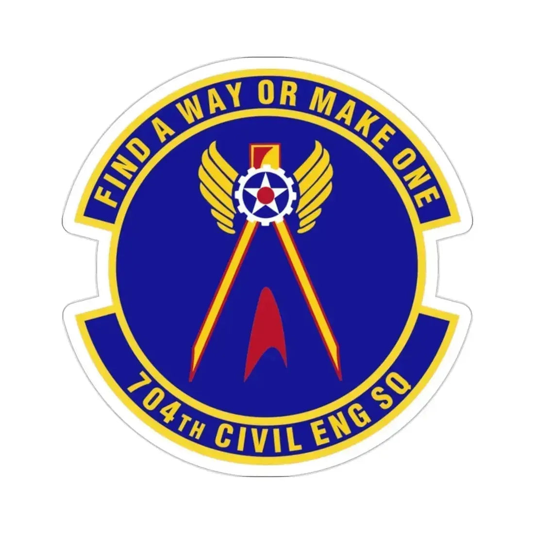 704th Civil Engineer Squadron (U.S. Air Force) STICKER Vinyl Die-Cut Decal 2 Inch - The Sticker Space