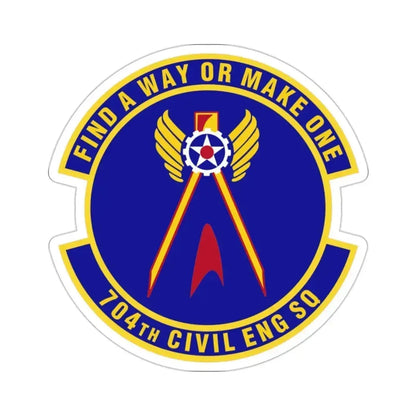 704th Civil Engineer Squadron (U.S. Air Force) STICKER Vinyl Die-Cut Decal 2 Inch - The Sticker Space