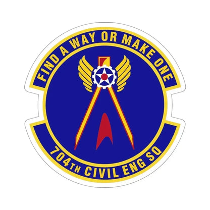 704th Civil Engineer Squadron (U.S. Air Force) STICKER Vinyl Die-Cut Decal 4 Inch - The Sticker Space