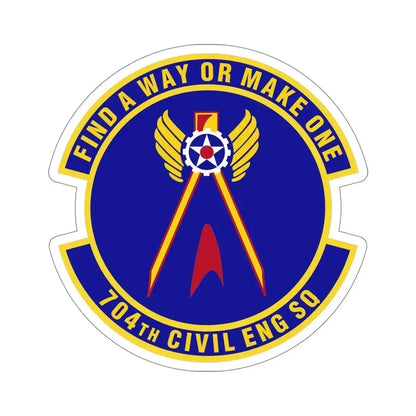 704th Civil Engineer Squadron (U.S. Air Force) STICKER Vinyl Die-Cut Decal 5 Inch - The Sticker Space