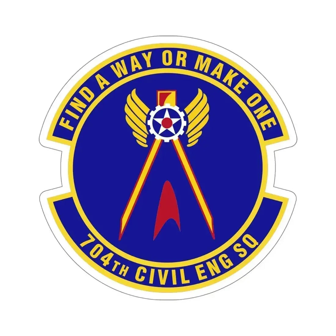 704th Civil Engineer Squadron (U.S. Air Force) STICKER Vinyl Die-Cut Decal 6 Inch - The Sticker Space