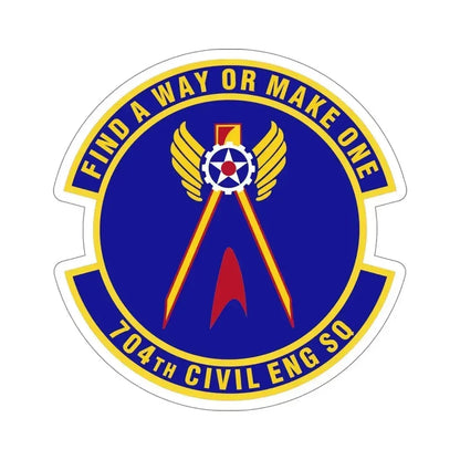 704th Civil Engineer Squadron (U.S. Air Force) STICKER Vinyl Die-Cut Decal 6 Inch - The Sticker Space