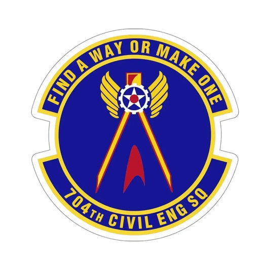 704th Civil Engineer Squadron (U.S. Air Force) STICKER Vinyl Die-Cut Decal 6 Inch - The Sticker Space