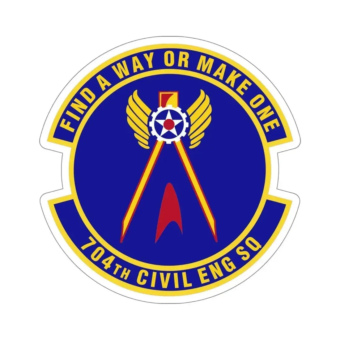 704th Civil Engineer Squadron (U.S. Air Force) STICKER Vinyl Die-Cut Decal - The Sticker Space
