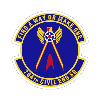 704th Civil Engineer Squadron (U.S. Air Force) STICKER Vinyl Die-Cut Decal - The Sticker Space