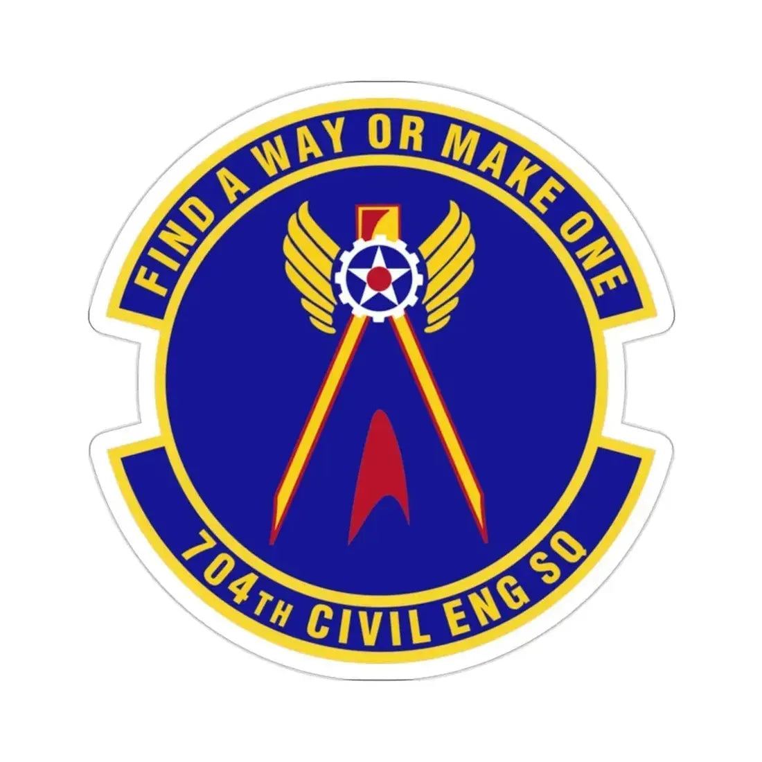 704th Civil Engineer Squadron (U.S. Air Force) STICKER Vinyl Die-Cut Decal - The Sticker Space