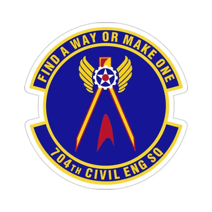 704th Civil Engineer Squadron (U.S. Air Force) STICKER Vinyl Die-Cut Decal - The Sticker Space