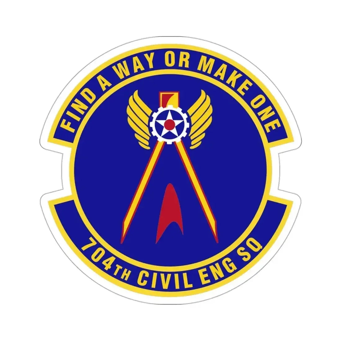 704th Civil Engineer Squadron (U.S. Air Force) STICKER Vinyl Die-Cut Decal - The Sticker Space