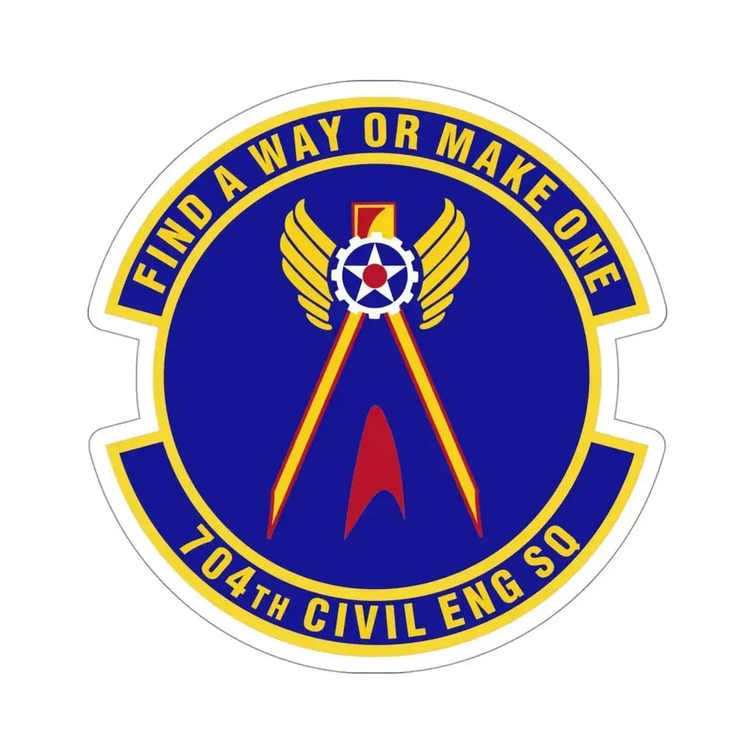 704th Civil Engineer Squadron (U.S. Air Force) STICKER Vinyl Die-Cut Decal - The Sticker Space
