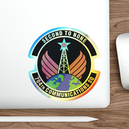 704th Communications Squadron (U.S. Air Force) Holographic STICKER Die-Cut Vinyl Decal-The Sticker Space