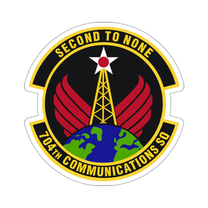 704th Communications Squadron (U.S. Air Force) STICKER Vinyl Die-Cut Decal-White-The Sticker Space