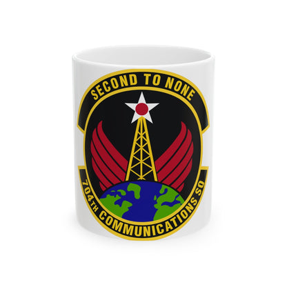 704th Communications Squadron (U.S. Air Force) White Coffee Mug-11oz-The Sticker Space