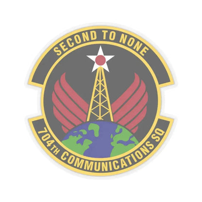 704th Communications Squadron (U.S. Air Force) STICKER Vinyl Kiss-Cut Decal 2 Inch Transparent - The Sticker Space