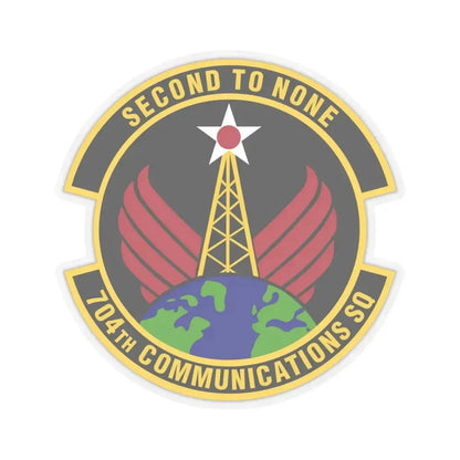 704th Communications Squadron (U.S. Air Force) STICKER Vinyl Kiss-Cut Decal 4 Inch Transparent - The Sticker Space