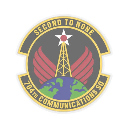 704th Communications Squadron (U.S. Air Force) STICKER Vinyl Kiss-Cut Decal 6 Inch Transparent - The Sticker Space