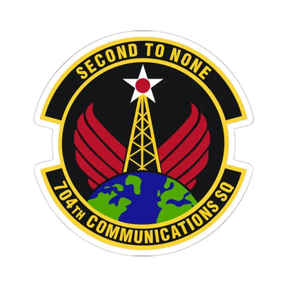 704th Communications Squadron (U.S. Air Force) STICKER Vinyl Kiss-Cut Decal 6 Inch White - The Sticker Space