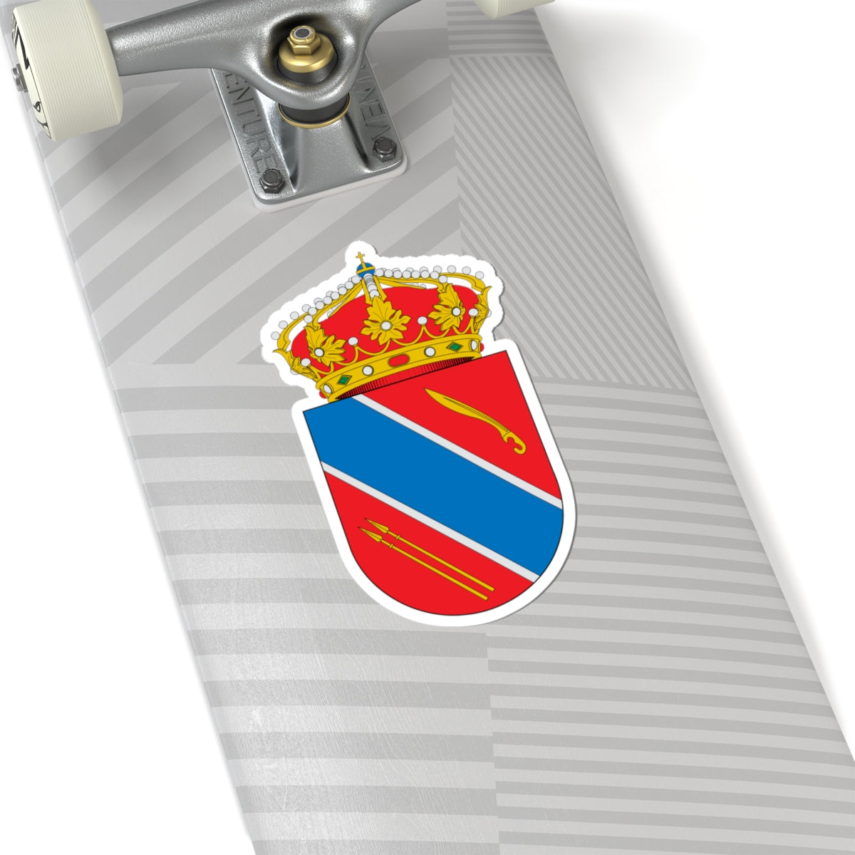 Escudo de Azaila2 (Spain) (Coat of Arms) STICKER Vinyl Kiss-Cut Decal