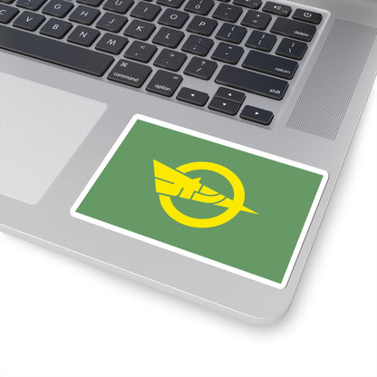 Flag of Onna Okinawa (Japan) STICKER Vinyl Kiss-Cut Decal