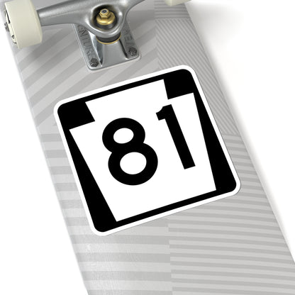 PA-81 (Pennsylvania) (Road Sign) STICKER Vinyl Kiss-Cut Decal