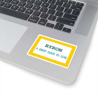 Flag of Byron, Wyoming - STICKER Vinyl Kiss-Cut Decal