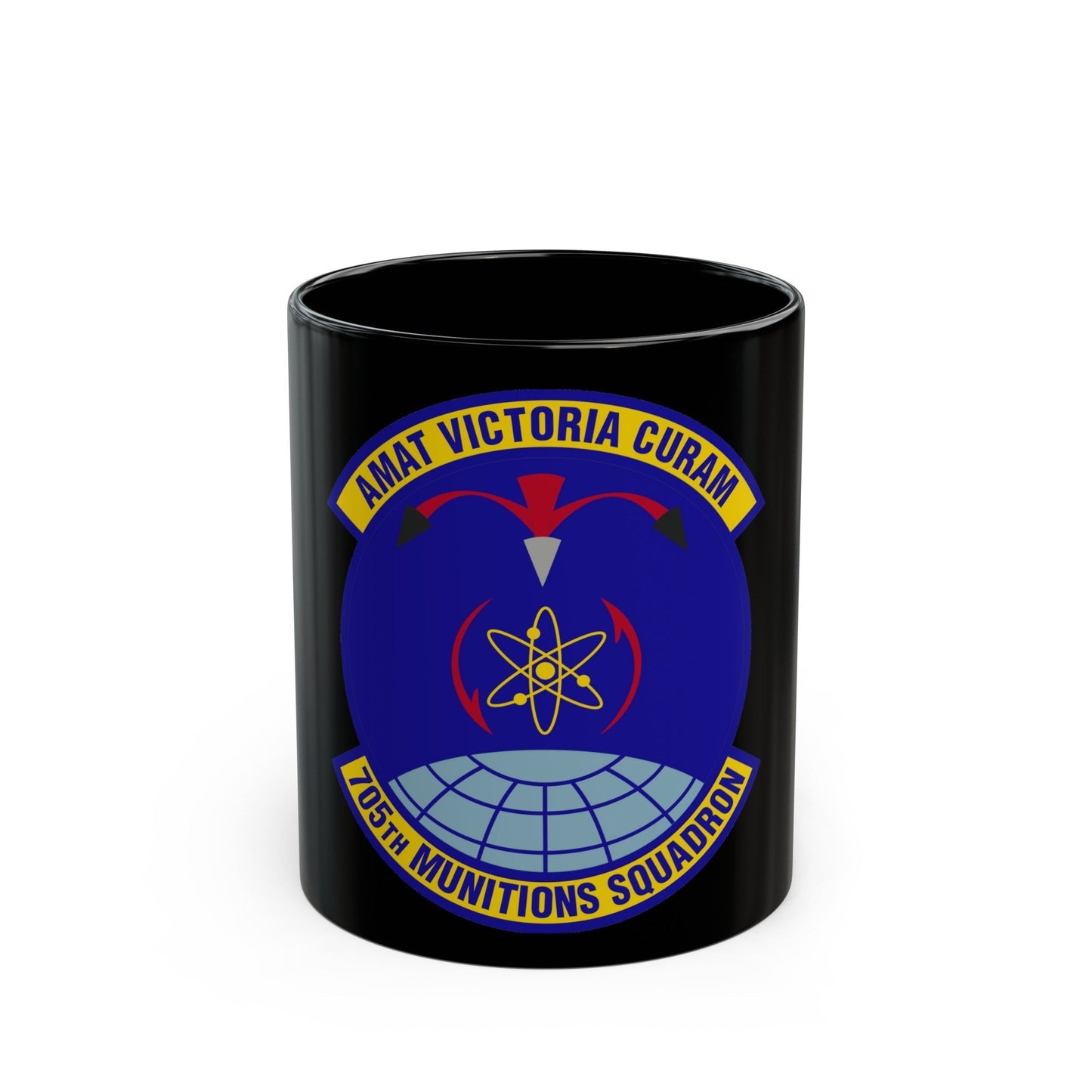 705th Munitions Squadron (U.S. Air Force) Black Coffee Mug-11oz-The Sticker Space