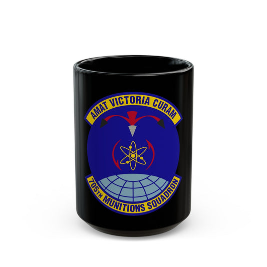 705th Munitions Squadron (U.S. Air Force) Black Coffee Mug-15oz-The Sticker Space