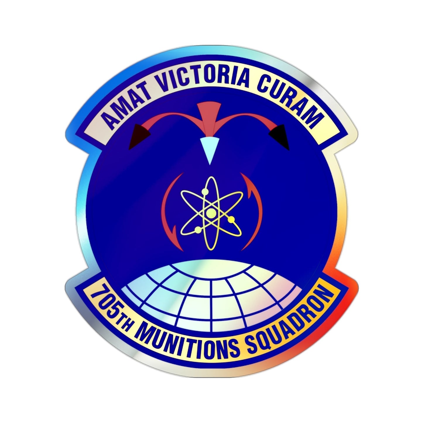 705th Munitions Squadron (U.S. Air Force) Holographic STICKER Die-Cut Vinyl Decal-2 Inch-The Sticker Space