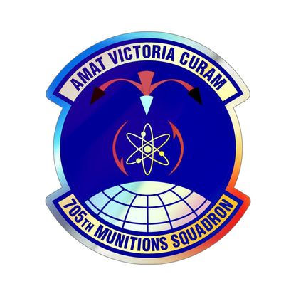 705th Munitions Squadron (U.S. Air Force) Holographic STICKER Die-Cut Vinyl Decal-6 Inch-The Sticker Space