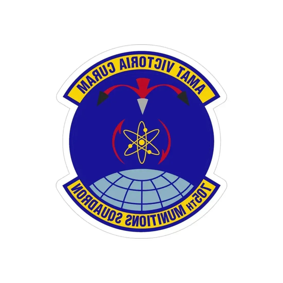 705th Munitions Squadron (U.S. Air Force) REVERSE PRINT Transparent Die-Cut STICKER - The Sticker Space