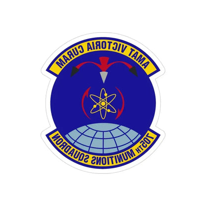 705th Munitions Squadron (U.S. Air Force) REVERSE PRINT Transparent Die-Cut STICKER - The Sticker Space