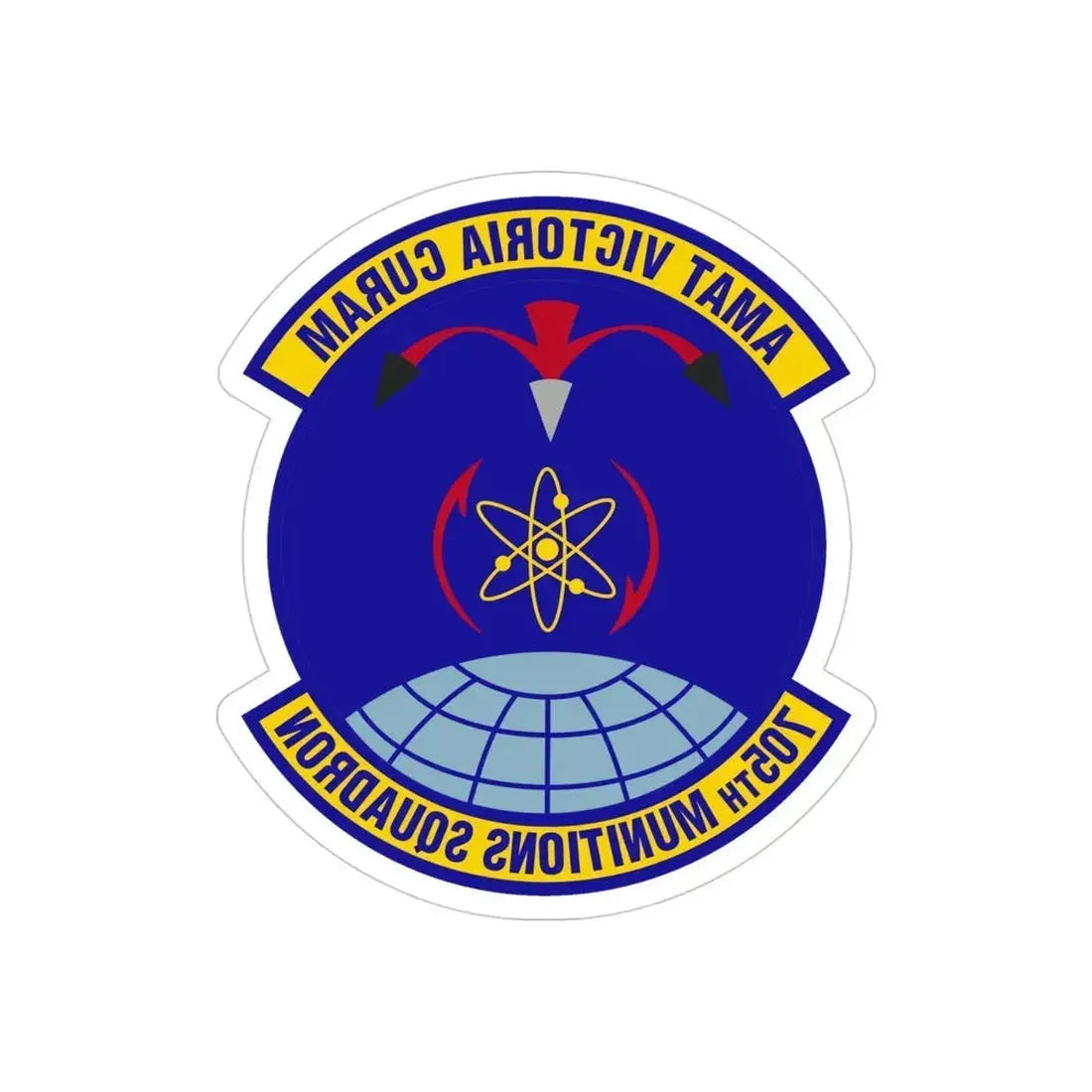 705th Munitions Squadron (U.S. Air Force) REVERSE PRINT Transparent Die-Cut STICKER - The Sticker Space