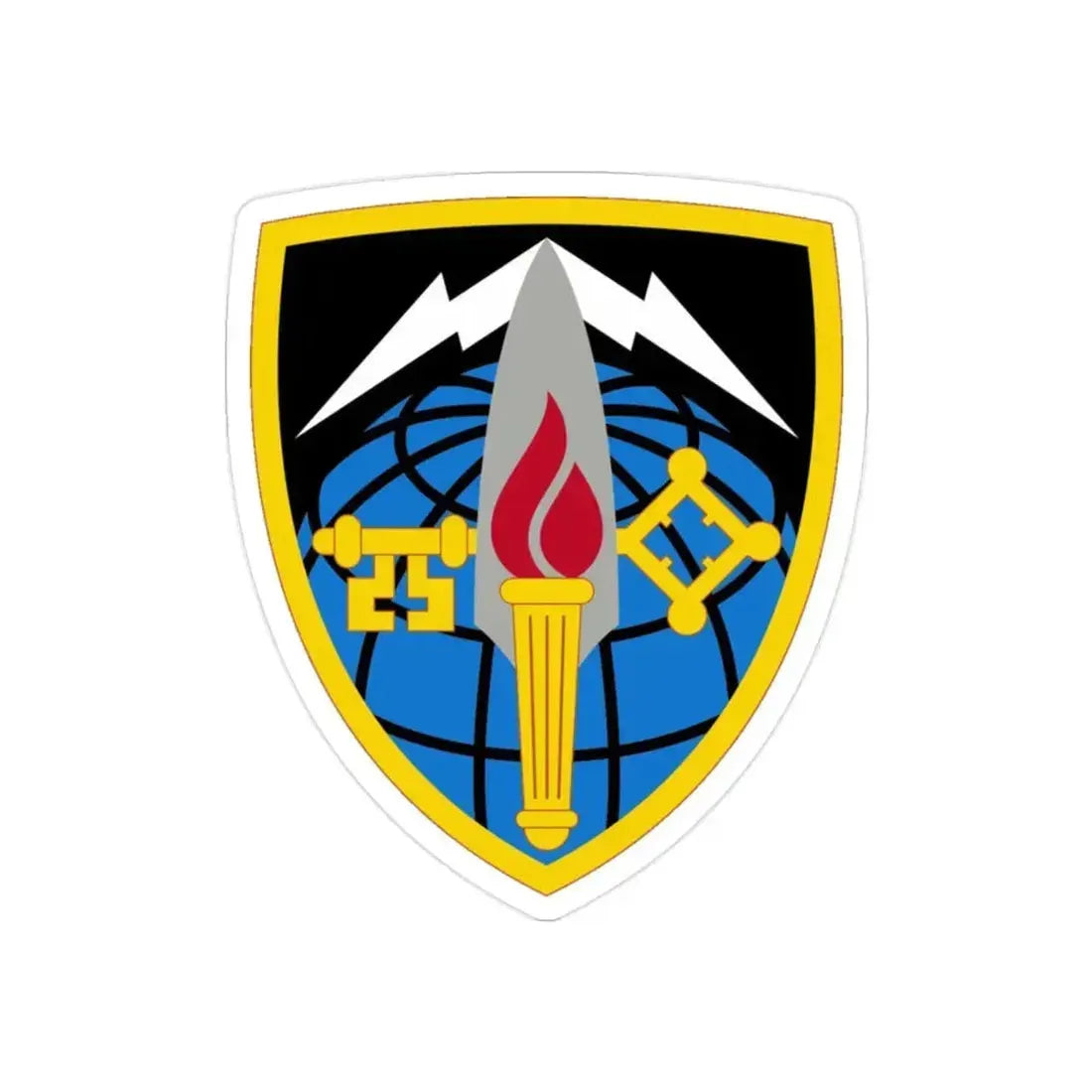 706 Military Intelligence Group (U.S. Army) REVERSE PRINT Transparent Die-Cut STICKER 2 Inch Die-Cut Transparent - The Sticker Space