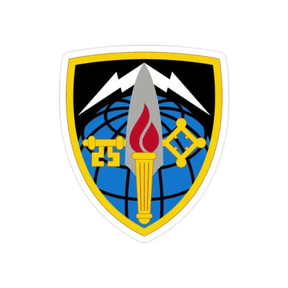 706 Military Intelligence Group (U.S. Army) REVERSE PRINT Transparent Die-Cut STICKER 2 Inch Die-Cut Transparent - The Sticker Space