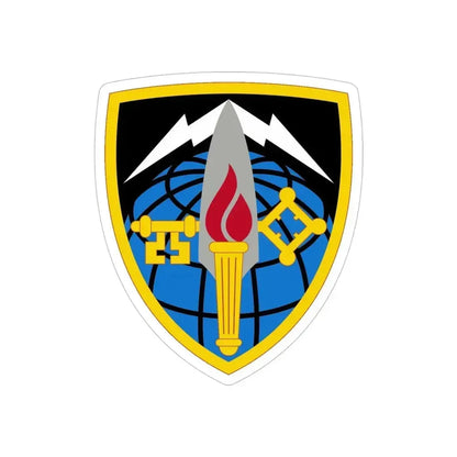 706 Military Intelligence Group (U.S. Army) REVERSE PRINT Transparent Die-Cut STICKER 5 Inch Die-Cut Transparent - The Sticker Space