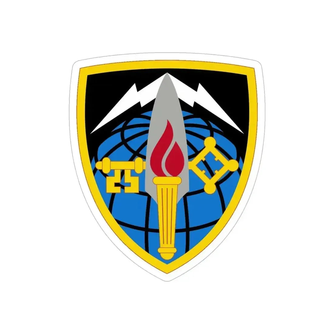 706 Military Intelligence Group (U.S. Army) REVERSE PRINT Transparent Die-Cut STICKER 6 Inch Die-Cut Transparent - The Sticker Space