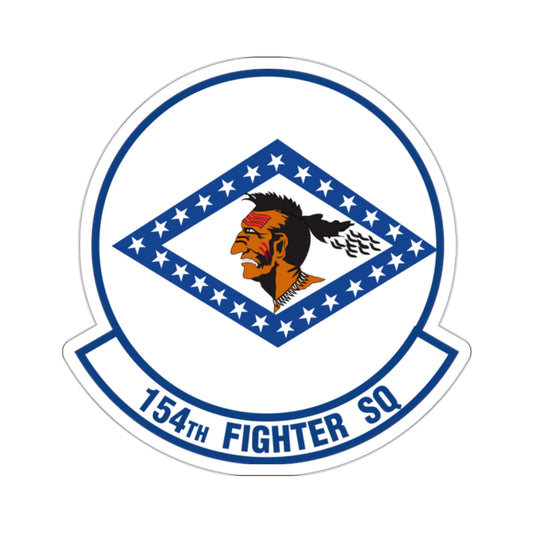 154 Fighter Squadron (U.S. Air Force) STICKER Vinyl Kiss-Cut Decal