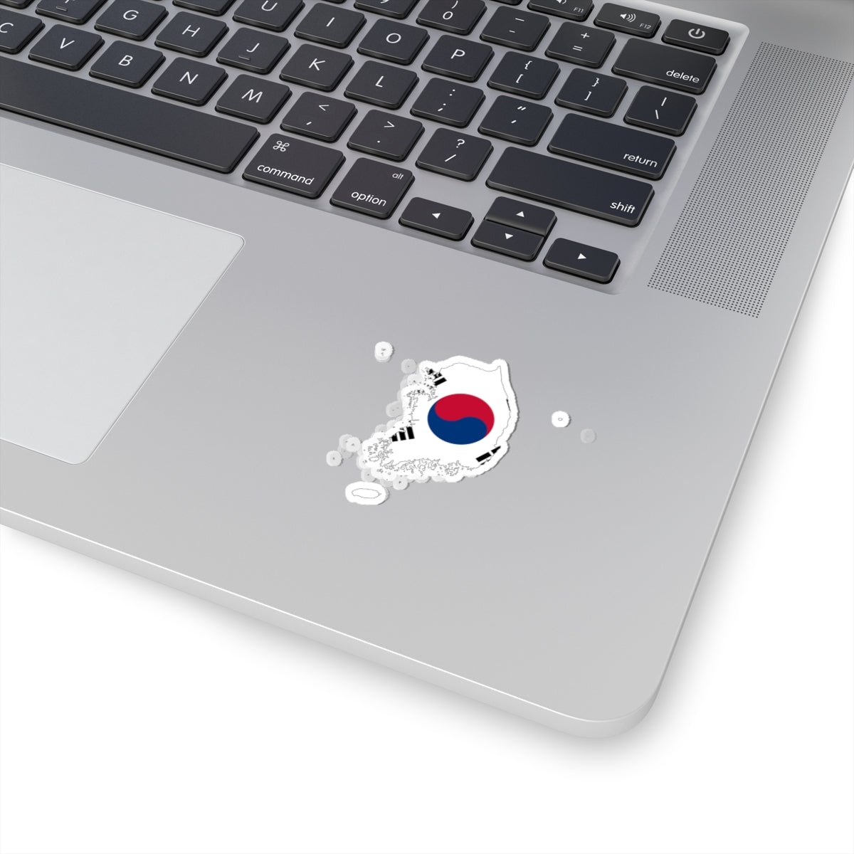 Flag-map of South Korea de-facto (Korea) STICKER Vinyl Kiss-Cut Decal