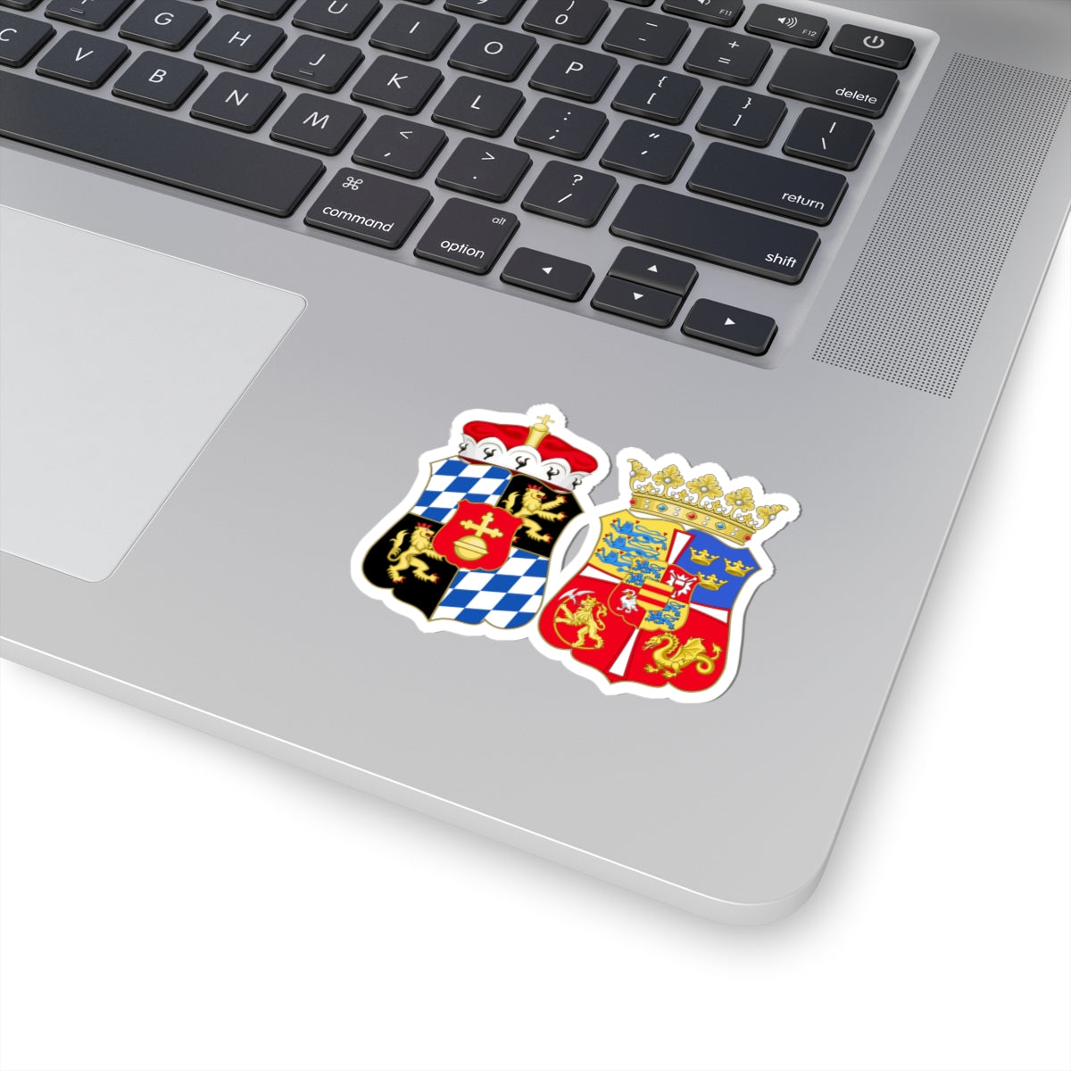 Armoiries de Dorothée de Danemark (Denmark) (Coat of Arms) STICKER Vinyl Kiss-Cut Decal