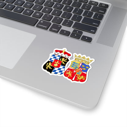 Armoiries de Dorothée de Danemark (Denmark) (Coat of Arms) STICKER Vinyl Kiss-Cut Decal