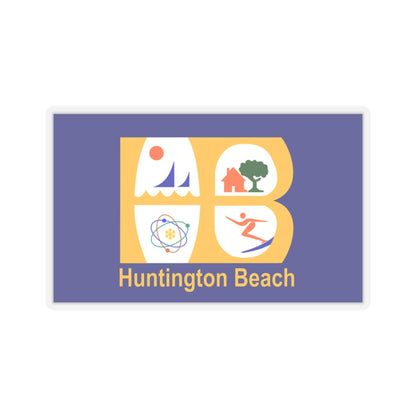 Flag of Huntington Beach, California - STICKER Vinyl Kiss-Cut Decal