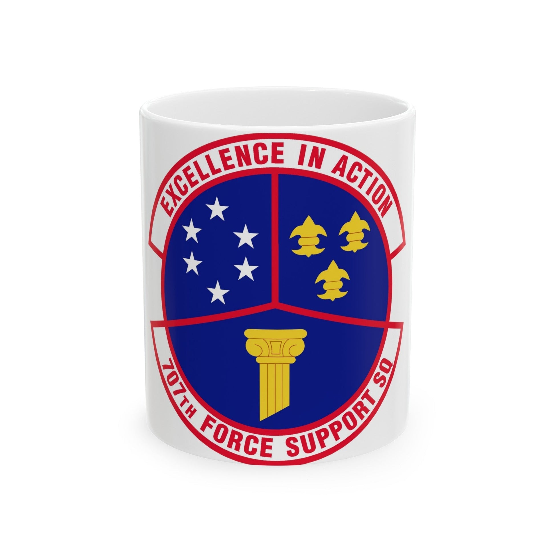 707 Force Support Squadron AFISRA (U.S. Air Force) White Coffee Mug-11oz-The Sticker Space