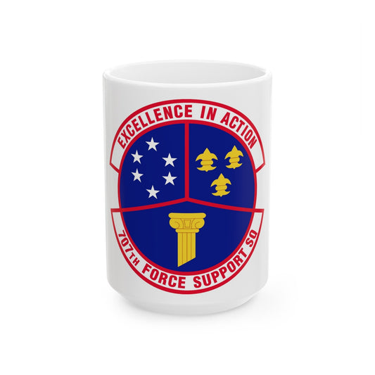 707 Force Support Squadron AFISRA (U.S. Air Force) White Coffee Mug-15oz-The Sticker Space