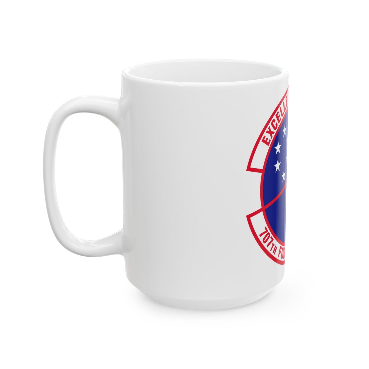 707 Force Support Squadron AFISRA (U.S. Air Force) White Coffee Mug-The Sticker Space