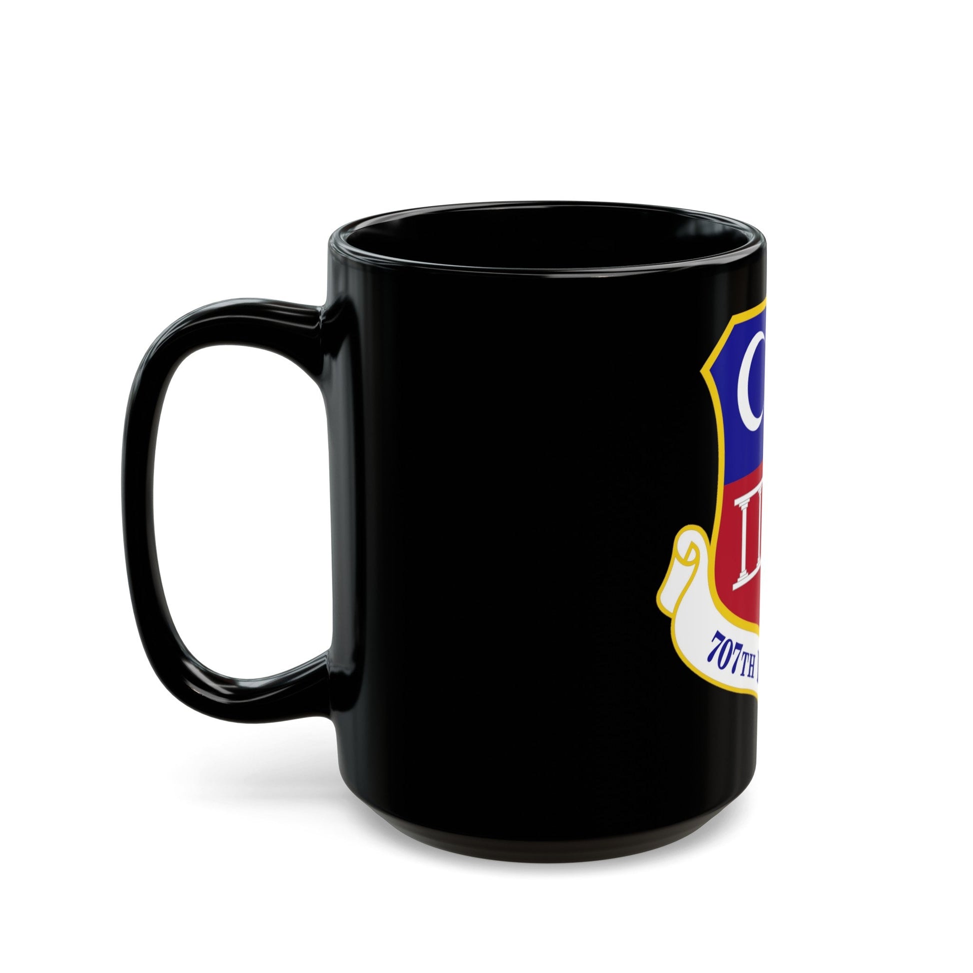 707 Intelligence Surveillance and Reconnaissance Group AFISRA (U.S. Air Force) Black Coffee Mug-The Sticker Space