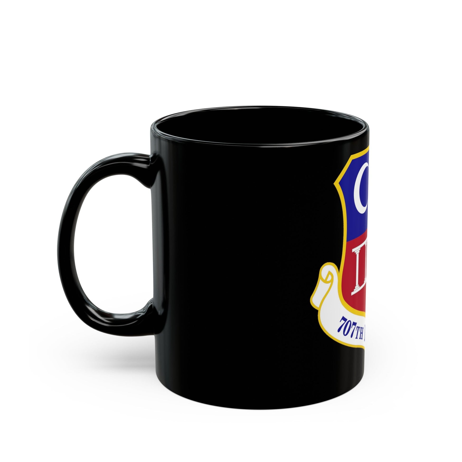 707 Intelligence Surveillance and Reconnaissance Group AFISRA (U.S. Air Force) Black Coffee Mug-The Sticker Space