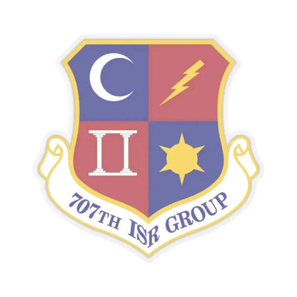 707 Intelligence Surveillance and Reconnaissance Group AFISRA (U.S. Air Force) STICKER Vinyl Kiss-Cut Decal 2 Inch Transparent - The Sticker Space