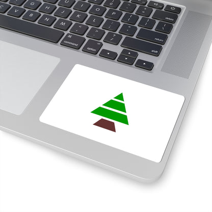 Flag of Kataeb Party (Lebanon) STICKER Vinyl Kiss-Cut Decal