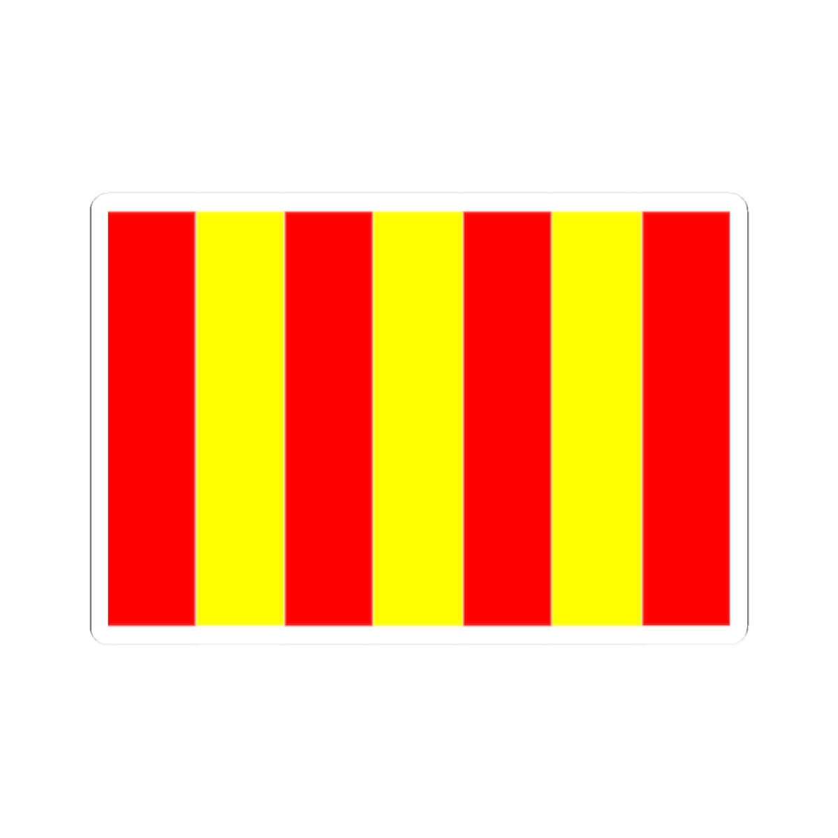 Flag of Forcalquier (France) STICKER Vinyl Kiss-Cut Decal