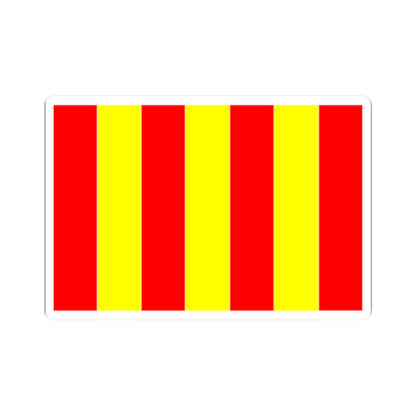Flag of Forcalquier (France) STICKER Vinyl Kiss-Cut Decal